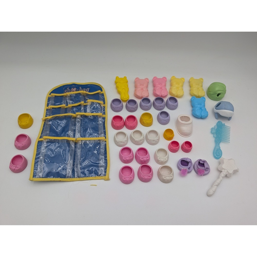 Hasbro My Little Pony Accessories Lot Shoes Brush Wand Bag